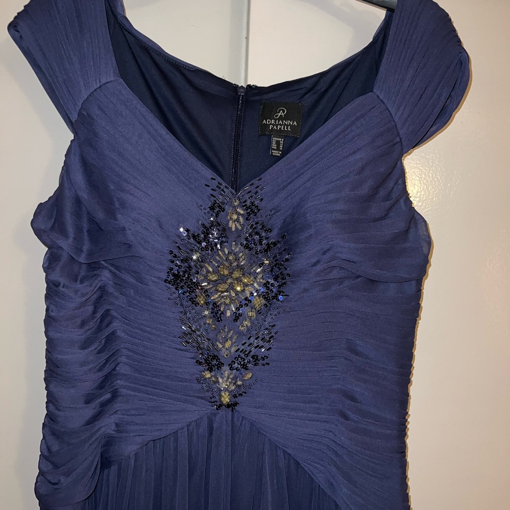 Adrianna Papell Navy Blue Dress